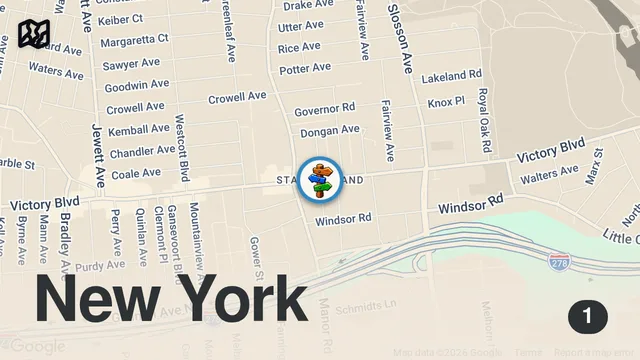 Map of Only eating from STATEN ISLAND for a day #shorts