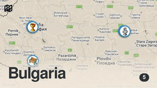 Map of Disappointing Start - First 24 Hours In Sofia, Bulgaria 🇧🇬