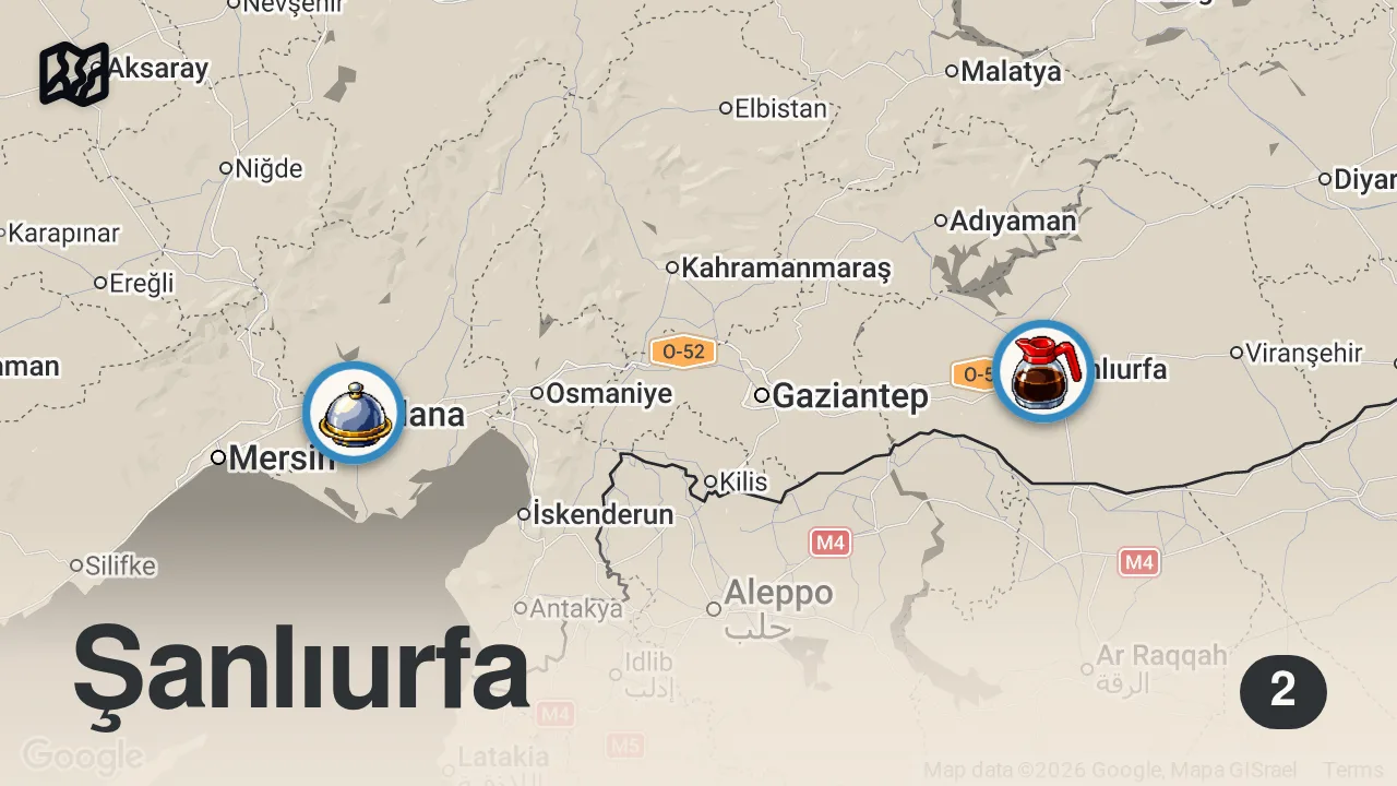 Map of 2 spots from ADANA Mİ? URFA Mİ?