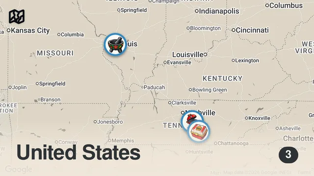 Map of Letting Subscribers Decide Where I Eat For 24 Hours...