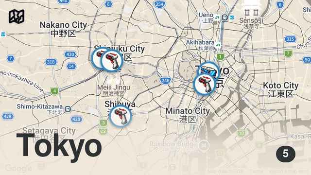 Map of The Konbini is Japan's Best Travel Hack