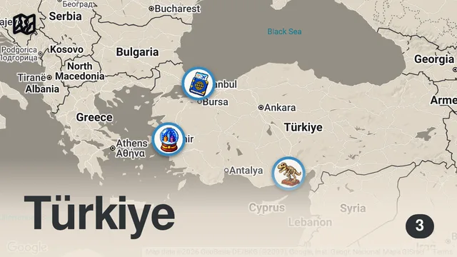 Map of İstanbul'da Dünya Turu: Ortadoğu, İtalyan ve Tayland Mutfakları | Hazer Amani