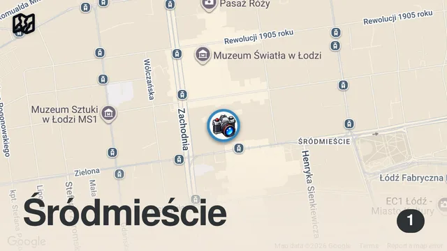 Map of PEREŁKI NA PIOTRKOWSKIEJ W ŁODZI