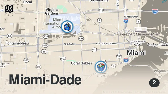 Map of I Tried The WEIRDEST Restaurants For 24 Hours (Miami)