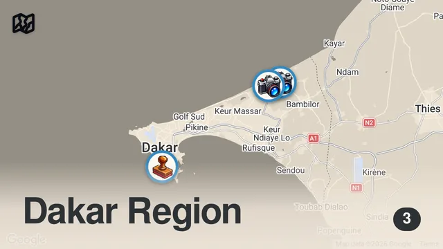 Map of EXTREME Street Food in Africa!! SEAFOOD MOUNTAIN on Beach in Dakar, Senegal!!