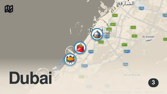 Map of Sokak Lezzetlerinden Michelin Yıldızlı Şefe: Dubai'de Ne Yenir? | Sahrap Soysal