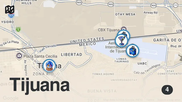 Map of Why So Many People in California Fly From Tijuana (Full Travel Guide)