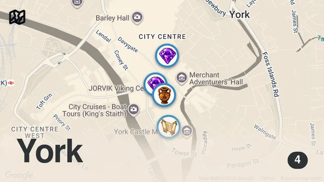 Map of YORK VIKING FESTIVAL!!! | ENGLAND TRAVEL VLOG #3