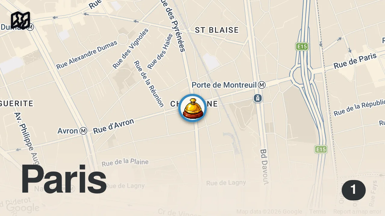 Map of 1 spot from DELF B2 2026 : Exemple complet de Production orale