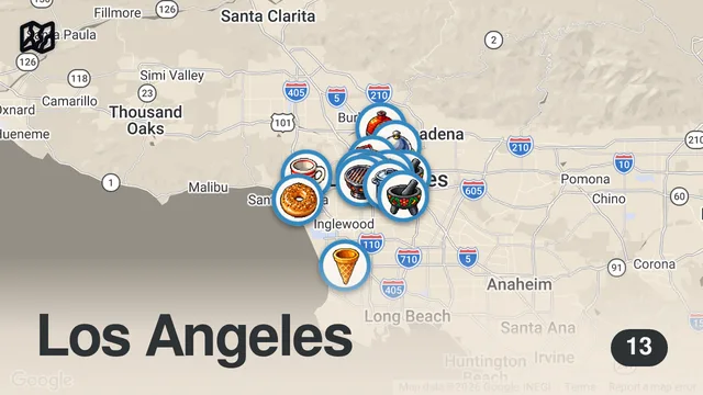 Map of Worth it? Eating and Rating TikTok’s Most VIRAL LA Foods 2024 (15 spots)