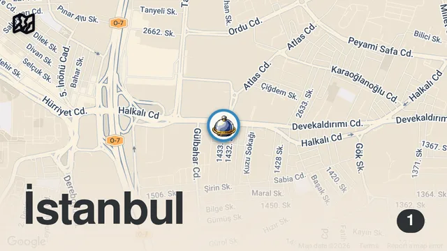 Map of 25 LAHMACUN YERSEN ALTIN VERİYOR | ESTO LAHMACUN