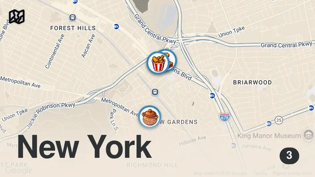 Map of THE NEVER ENDING TOP DISHES OF NYC PART 2