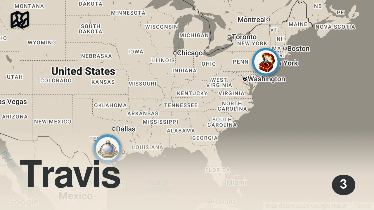 Map of 3 spots from From 3 Michelin Stars To A Texas BBQ Truck | On The Line | Bon Appétit