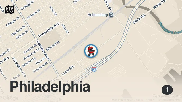 Map of The Kielbasa Kings of Philadelphia Since 1938