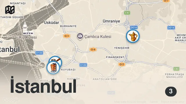 Map of BEST Turkish food in Istanbul | CHEESIEST Turkish Pide + MOST exotic food in Turkey