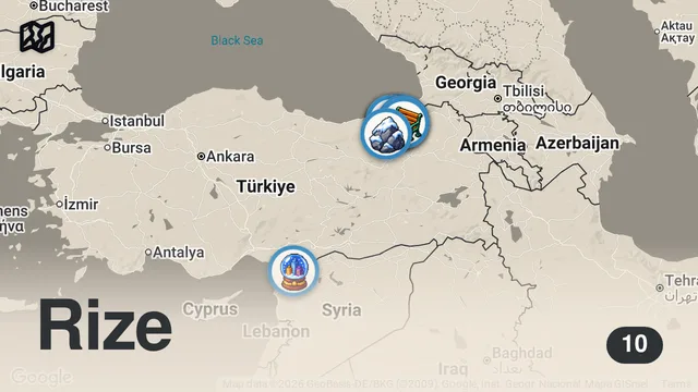 Map of RIZE, Türkiye 3 Days Itinerary 🇹🇷✈️ @turkishairlines #rize #turkey #turkey🇹🇷 #itinerary #travel