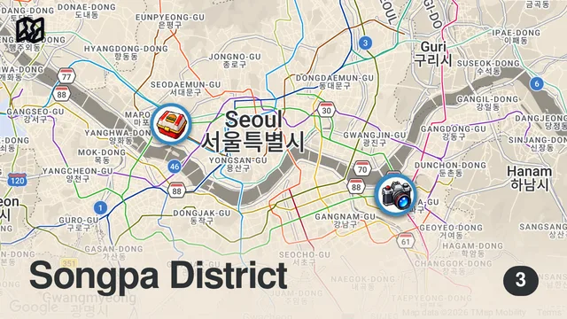 Map of Trying Gordon Ramsay's MOST EXPENSIVE BURGER in Seoul South Korea | Was it Worth it?