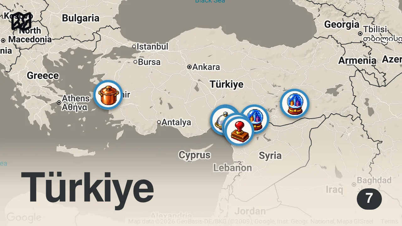 Map of 7 spots from EŞİMLE SİZDEN GELEN SORULARA CEVAP VERDİK!!!