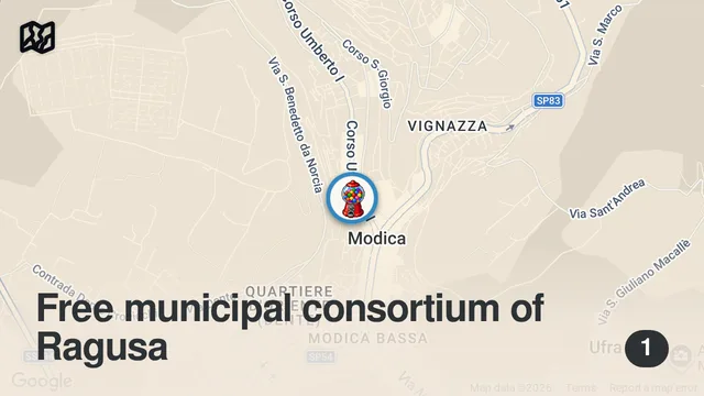Map of Czy znacie czekoladę z Modiki na Sycylii?  #podróże #poznajekraje #sycylia #modica