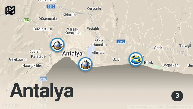 Map of BİZDE ÖZEL SOS YOK! | ANTALYA'NIN ENLERİ