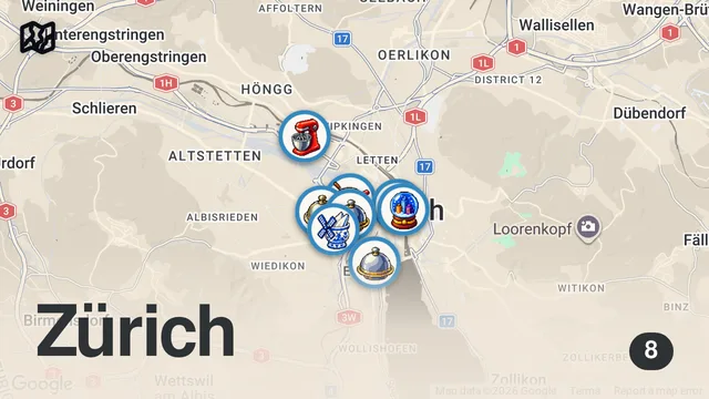 Map of Zürich’s Best Restaurants & Bars: Where Chefs Eat.