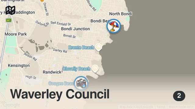 Map of Best Brunch Cafes in Sydney 🍳 Bondi Beach | Sydney Travel Vlog 2025 🇦🇺