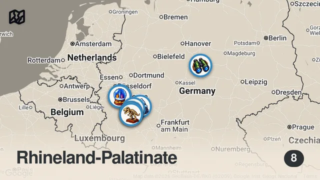 Map of Langer Kurzbesuch in Deutschland | Roadtrip | Deutschland 4 | Reisevlog | JOZZILIKE