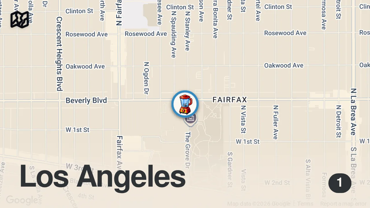Map of 1 spot from Erewhon Dinner - Guess the Total Cost? 💰