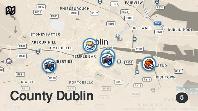 Map of BEST DAY IN DUBLIN | IRELAND TRAVEL VLOG #8