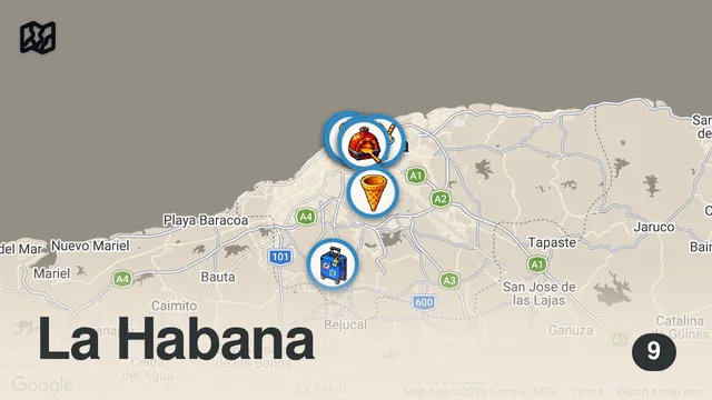 Map of CUBAN STREET FOOD | What locals eat in Cuba | Havana Travel Vlog