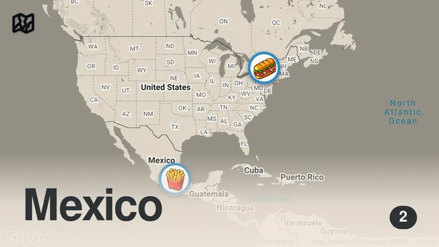 Map of US vs Mexico Subway | Food Wars | Insider Food