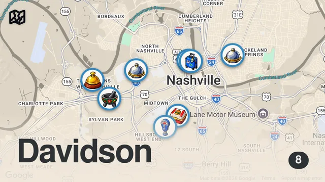 Map of The Best Restaurants in Nashville (My Top Favorites)