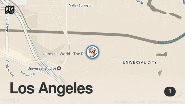 Map of We Ate EVERYTHING at Super Nintendo World - FULL MENU (Taste Test)