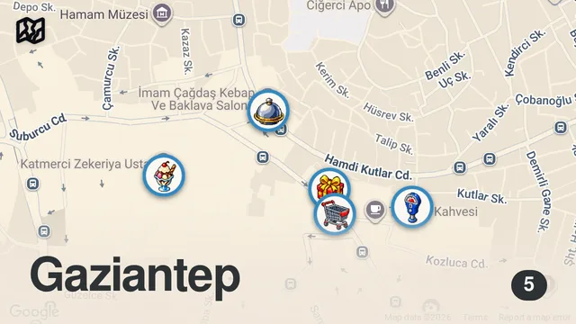 Map of Street Food in Gaziantep, Turkey 🇹🇷- BEST KEBABS OF MY LIFE + FINEST PISTACHIO IN THE WORLD
