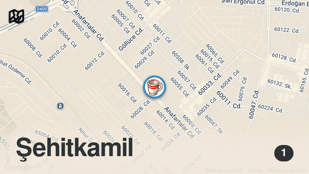 Map of 1 spot from BAKIN BU TOST 340 TL | TOSTÇU KADIR