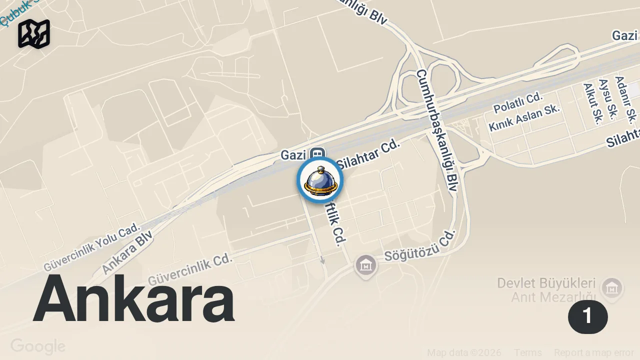 Map of 1 spot from BU KOKOREÇ 36 LİRA | ANKARA ÇİFTLİK ŞENÇAM