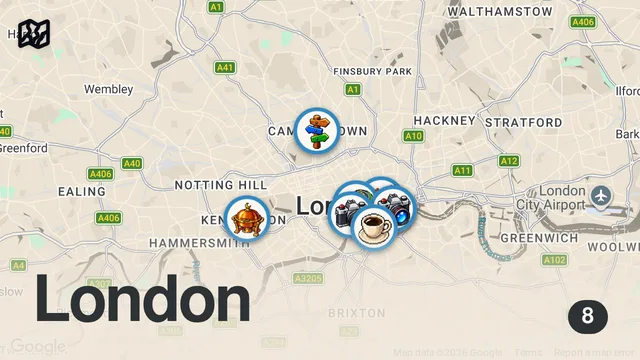 Map of solo trip to london | everything I ate, exploring the city, cute cafe, shopping at markets, & more!