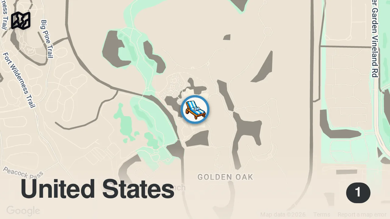 Map of 1 spot from How to Get Free Flights on Expedia
