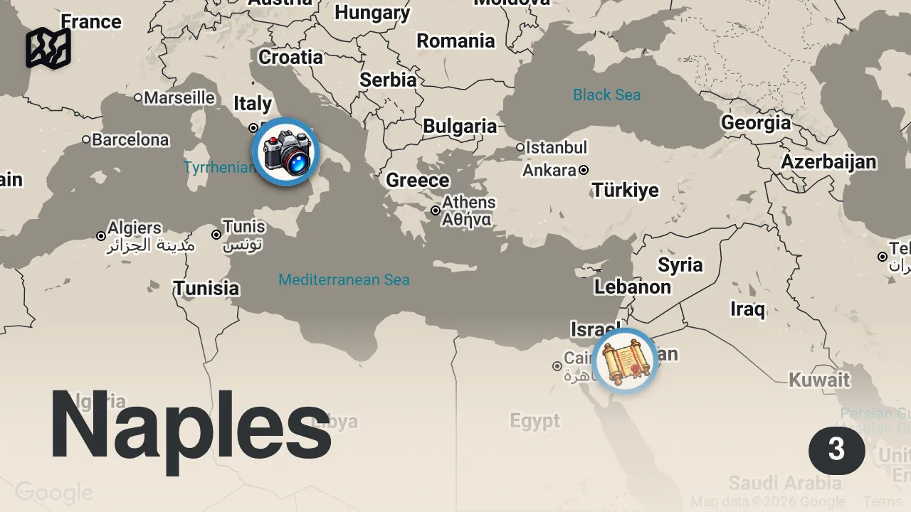 Map of 3 spots from Ancient Rome’s Forgotten Cities & Frontiers | Lost Treasures of Rome S2 MEGA Episode | Nat Geo