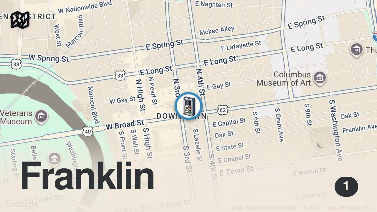 Map of 1 spot from Asking Strangers to choose where I eat... 🌮