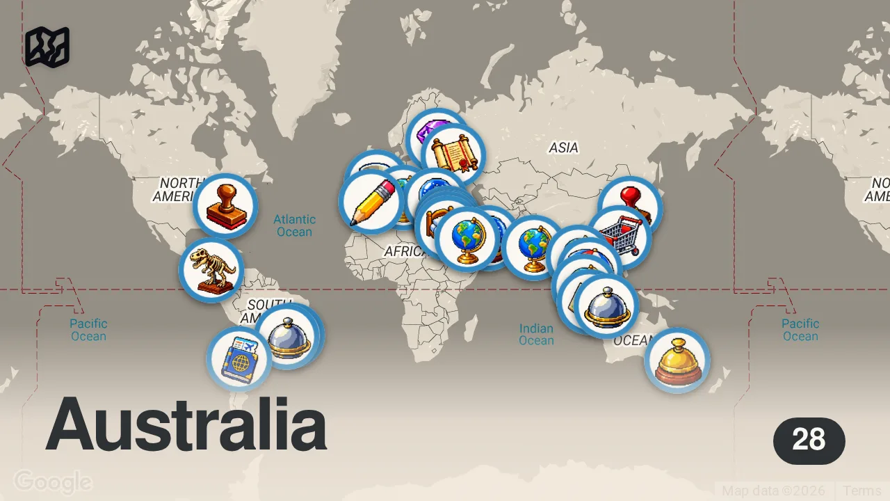 Map of 28 spots from 21 Best Places to Teach English Abroad