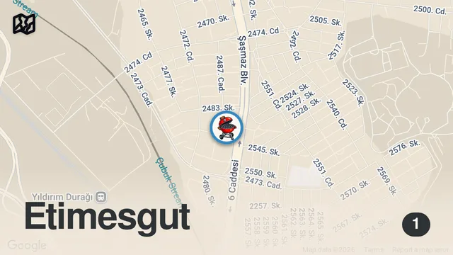 Map of CAMİ SIRASI SANDIM 😊