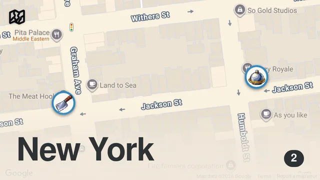 Map of Why This Burger Is One of the Hardest to Get in New York — Icons