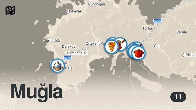 Map of BODRUM’DA BİR GÜNDE NE YENİR!!!
