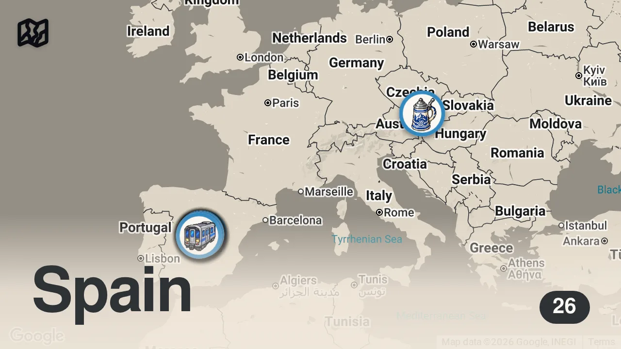 Map of 26 spots from 41 Tips I Wish I Knew Before Visiting Madrid, Spain