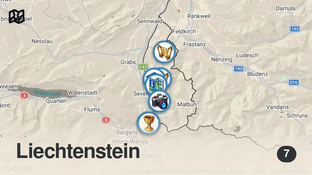 Map of Abbiamo Attraversato il LIECHTENSTEIN a Piedi