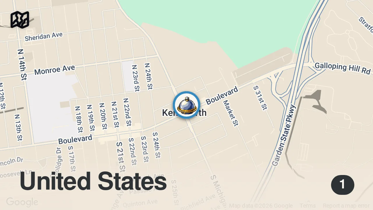 Map of 1 spot from I Flew to New Jersey to Try the VIRAL Strawberry Cheesesteak