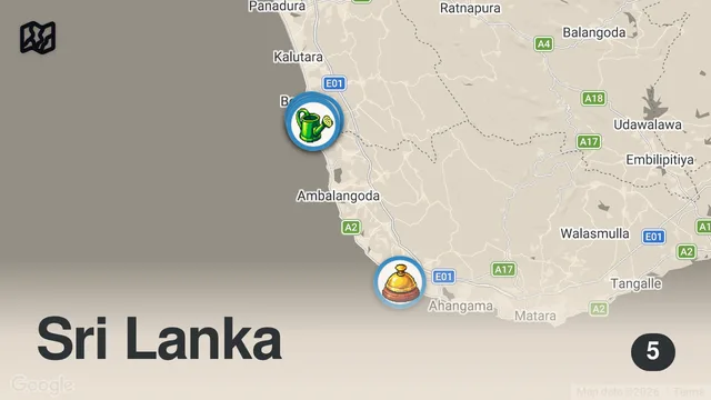 Map of Flying Over Bentota Is A Crazy Experience - Sri Lanka 🇱🇰 (Visit Before It Is Too Late)
