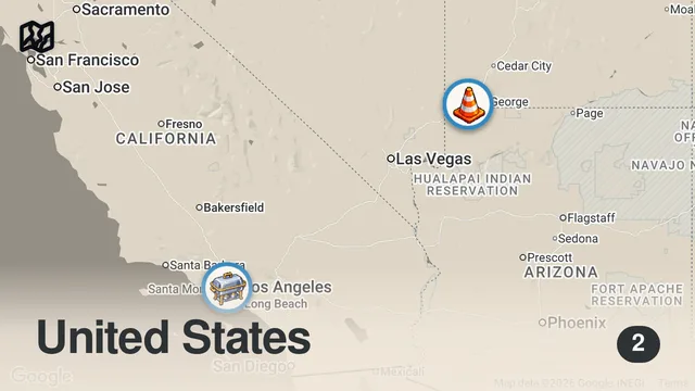 Map of Eating From Facebook Marketplace For 24 Hours... (AGAIN)