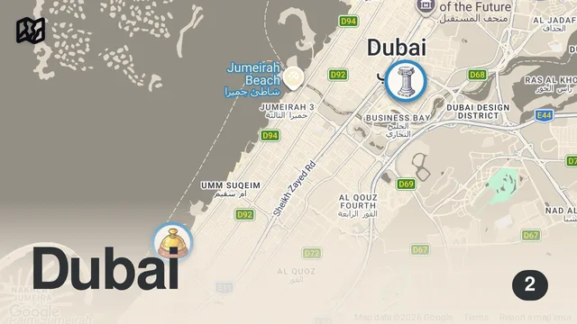 Map of Things In Dubai That Just Make Sense 🤯